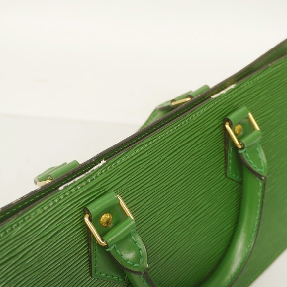 Auth Louis Vuitton Epi Sac Triangle Sac Triangle M52094 Handbag Borneo Green - Picture 8 of 13